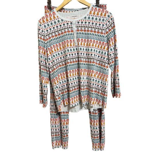 ROLLER‎ RABBIT Bands Weave Pajamas thanksgiving set size Large - Picture 2 of 8